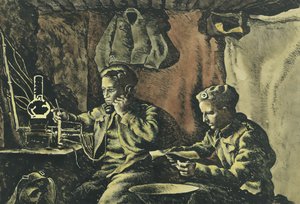 Piroga vicino a Nijmegen da Alex Colville