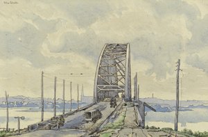 Il ponte di Nijmegen, Olanda da Alex Colville