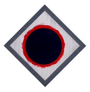 Cerchio Blu su Diamante Rosso da Alex Dunn