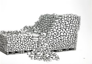 Pallet di legna da ardere (Collasso) da Alex Dunn