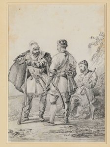 Tre uomini caucasici in conversazione da Alexander Orlowski