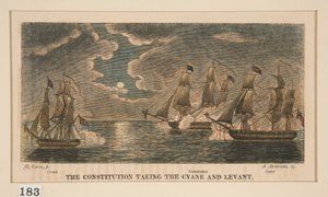 La Costituzione che Prende la Cyane e Lavant, una di una serie di otto da Alexander Anderson