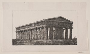 Tempio di Poseidone a Paestum da Alexander Blom