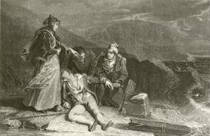 Lumburgh head, da Jarlshof, Naufragio di Cleveland da Alexander Chisholm