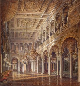 Interni del Piccolo Ermitage, La Sala del Padiglione, metà del XIX secolo