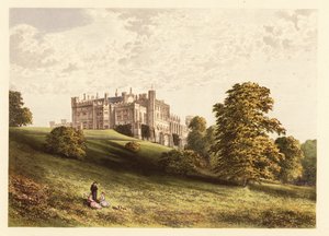 Castello di Lambton, County Durham, Inghilterra, 1880