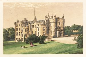 Picton Castle, Pembrokeshire, Galles, 1880 (incisione) da Alexander Francis (after) Lydon