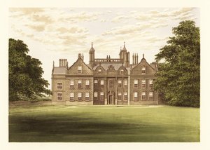 Willesley Hall, Leicestershire, Inghilterra (incisione)