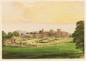 Witley Court, Worcestershire, Inghilterra. 1880 (incisione) da Alexander Francis (after) Lydon