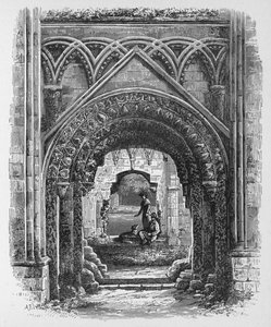 Portale nella Cappella di San Giuseppe, Abbazia di Glastonbury, c1880, 1897 da Alexander Francis Lydon
