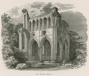 Abbazia di Dryburgh, navata di Santa Maria da Alexander Francis Lydon