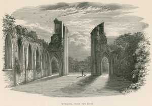 Abbazia di Glastonbury, interno, da est da Alexander Francis Lydon