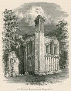 Abbazia di Glastonbury, Cappella di San Giuseppe, da nord-ovest da Alexander Francis Lydon