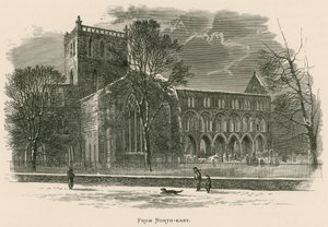Abbazia di Jedburgh, da nord-est