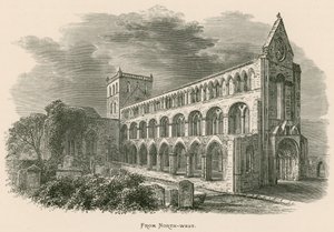 Abbazia di Jedburgh, da nord-ovest