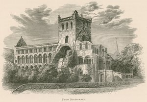 Abbazia di Jedburgh, da sud-est