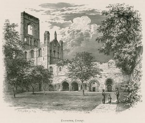Abbazia di Kirkstall, Cortile del Chiostro da Alexander Francis Lydon