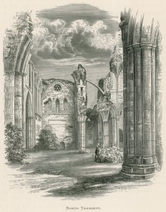 Abbazia di Melrose, transetto nord da Alexander Francis Lydon