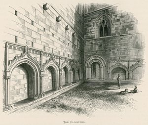 Abbazia di Melrose, i Chiostri da Alexander Francis Lydon
