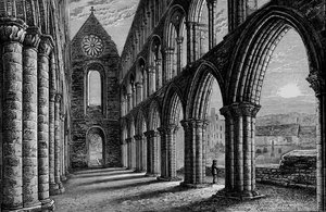 Navata guardando a ovest, Abbazia di Jedburgh, c1880, 1897