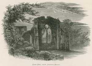 Abbazia di Netley, lato est, dalla casa dell