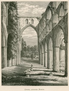 Abbazia di Rievaulx, coro, vista verso nord da Alexander Francis Lydon