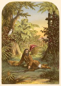 Robinson Crusoe svegliato dal suo pappagallo da Alexander Francis Lydon