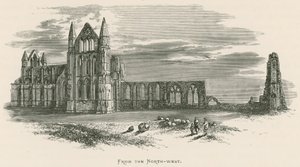 Abbazia di Whitby, da nord-ovest da Alexander Francis Lydon