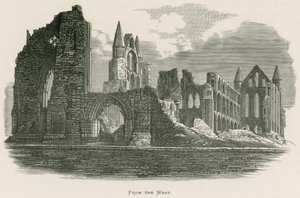 Abbazia di Whitby, da Ovest da Alexander Francis Lydon