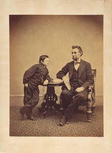[Abraham Lincoln e suo figlio Thomas (Tad)]. da Alexander Gardner