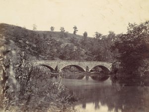 Ponte di Antietam, sulla strada di Sharpsburg e Boonsboro, n. 1, settembre 1862, 1862 da Alexander Gardner