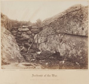 Casa di un cecchino ribelle, Gettysburg, luglio