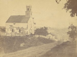 Chiesa luterana, Sharpsburgh, Maryland, settembre 1862, 1862 da Alexander Gardner