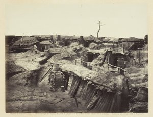 Quartieri degli uomini a Fort Sedgwick, maggio 1865