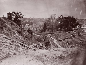 Rovine del ponte ferroviario R & P, Richmond, ca. 1865 da Alexander Gardner