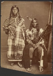 [Coppia di nativi americani non identificati] da Alexander Gardner