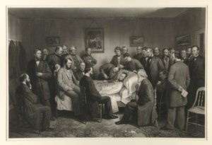 Lincoln sul letto di morte da Alexander Hay Ritchie