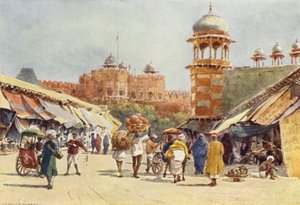 Il Bazaar, Agra da Alexander Henry Hallam Murray
