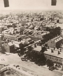 Vista sud-ovest dalla cupola del tribunale a Chicago, 1858 da Alexander Hesler