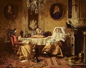 La lettura della Bibbia, 1879 da Alexander Hugo Bakker Korff