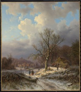 Paesaggio di neve da Alexander Joseph Daiwaille