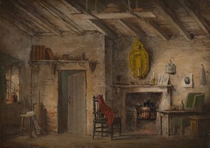 Scenografia per Cuore di Midlothian, Cottage dei Deans da Alexander Nasmyth