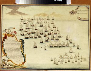 La battaglia navale dello stretto di Kerch (Ucraina) il 19 luglio 1790
