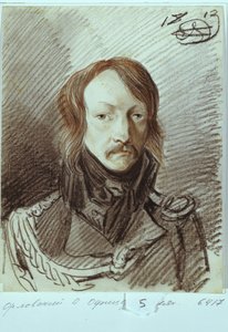 Ritratto di Alexei Pavlovich Lanskoy da Alexander Osipovich Orlowski