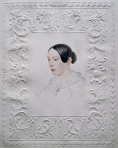 Ritratto di Adelaida Alexandrovna Senkovskaya 1800-1858, nata Baronessa von Rahl, fine anni 1840 da Alexander Pavlovich Briullov