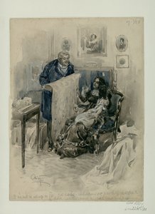 Pierre in famiglia. Epilogo. Illustrazione per il romanzo Guerra e Pace di Lev Tolstoj