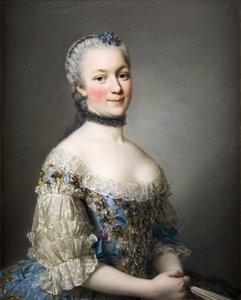 Ritratto di Katarzyna Mniszech, nata Zamoyska 1722-1771, 1753 da Alexander Roslin