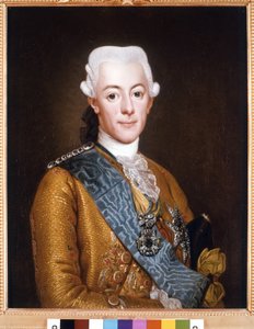 Ritratto del re Gustavo III di Svezia (Gustav III) (1746-1792) Dipinto di Alexander Roslin (1718-1793) 1775 da Alexander Roslin