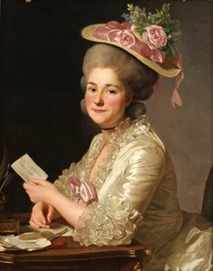 Ritratto di Marie Emilie Cuivilliers, nata Boucher da Alexander Roslin