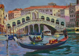 Venezia: le gondole del Ponte di Rialto da Alexander Shandor